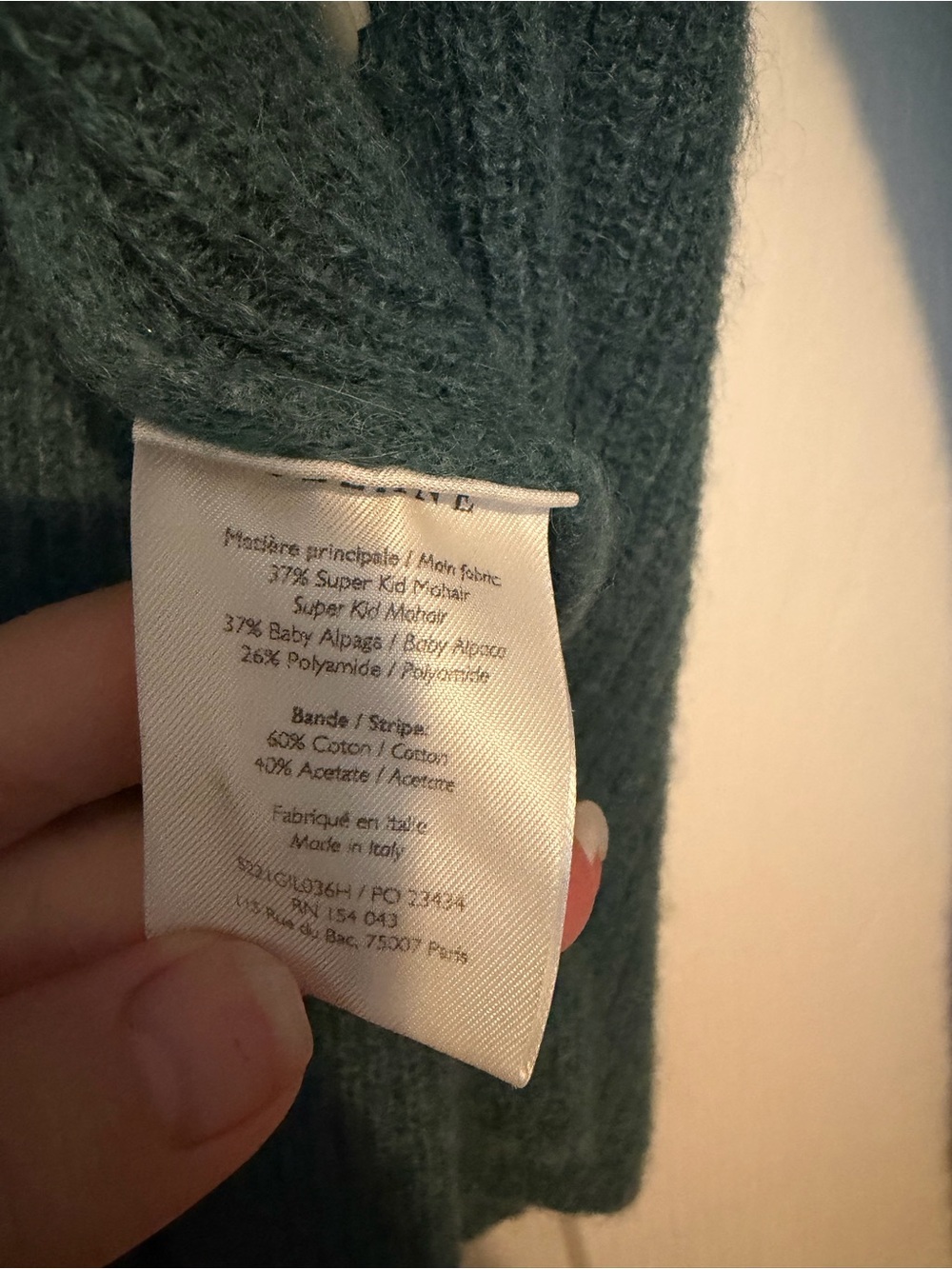 EUC Sezane Gaspard Cardigan Size M in Sage - Picture 4 of 5